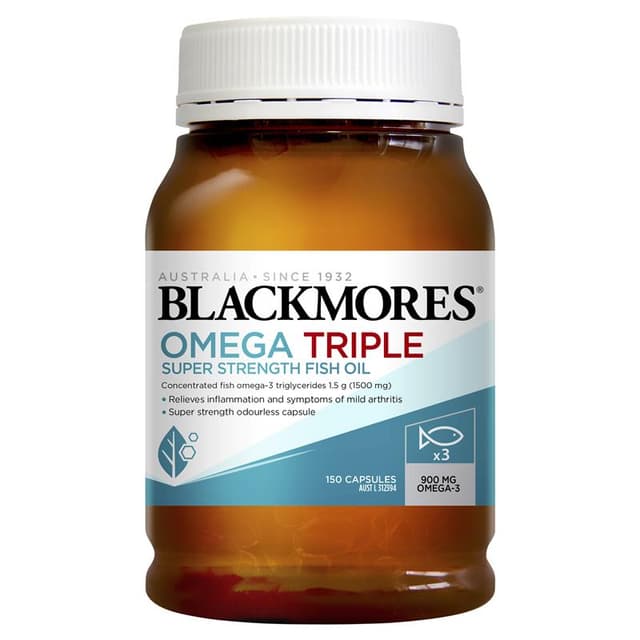 Blackmores 無腥味三倍濃縮魚油150粒